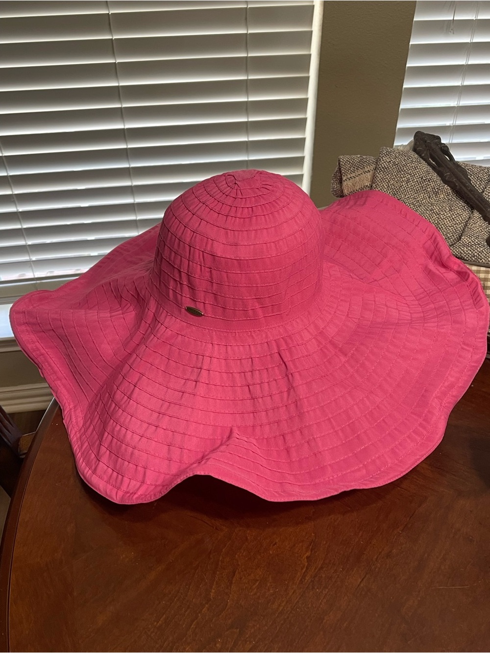 Scala Hats | Fuschia Pink Packable Wide Brim Beach Hat